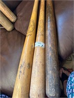 3 pcs Vintage Baseball Bats