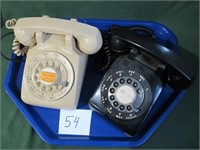 2 Vintage Rotary Phones