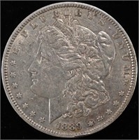 1889-O MORGAN DOLLAR AU