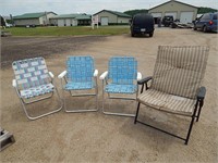 Assorted lawn chairs