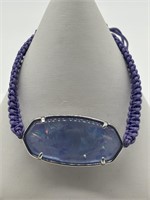 Kendra Scott Elle Cord Bracelet Foil Opal