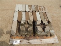 Cement edgers (50) and 2- post support anchors