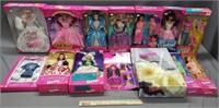 Collection of in Box Barbie Dolls