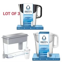 LOT OF 3 - Brita Water Jugs/Filters.
2 x Brita Lar