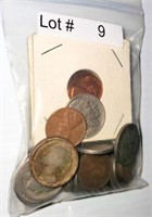 Misc bag of Lincoln Wheat Cents, Indian Head Cents