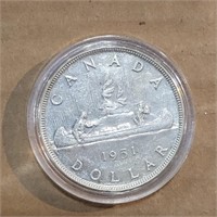 1951 canada dollar coin