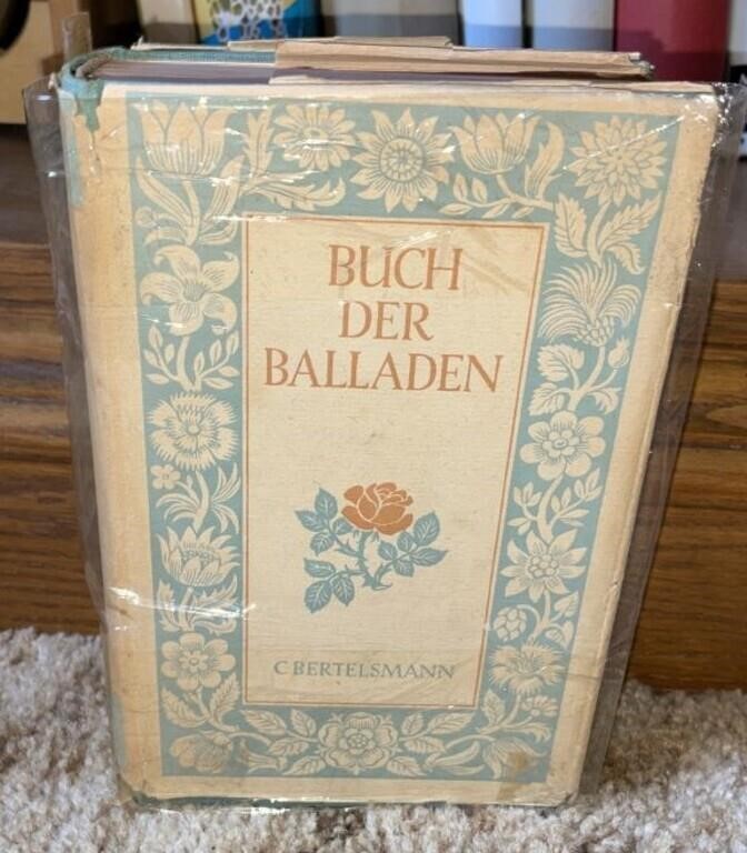 Antique Buch Der Balladen by C. Bertelsmann in