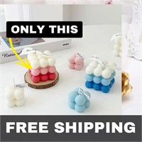 NEW Bubble Cube Ball Silicone Candle Mold Round