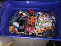 Large Tote of Vintage Collector's Cars