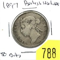 1897 British Honduras half dollar