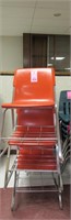 3 Orange Chairs