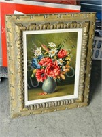 original floral still life on canvas