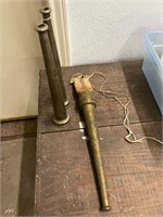 3 Vintage Brass Firehose Nozzles