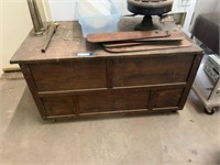 Wood Chest on Casters
