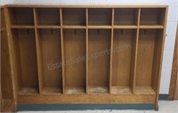 Coat cubbies. Attached to wall. Buyer must bring