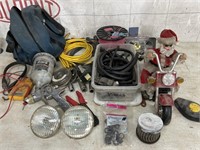 Miscellaneous Car Parts, Paint Gun, Wire,