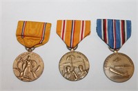 3 WWII Medals(See Desc)