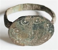 Ancient Roman AD100-300 "Evil-Eye" Ring US#5