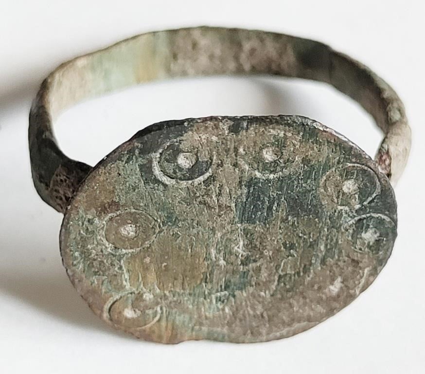 Ancient Roman AD100-300 "Evil-Eye" Ring US#5