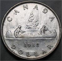 Canada Silver Dollar 1938