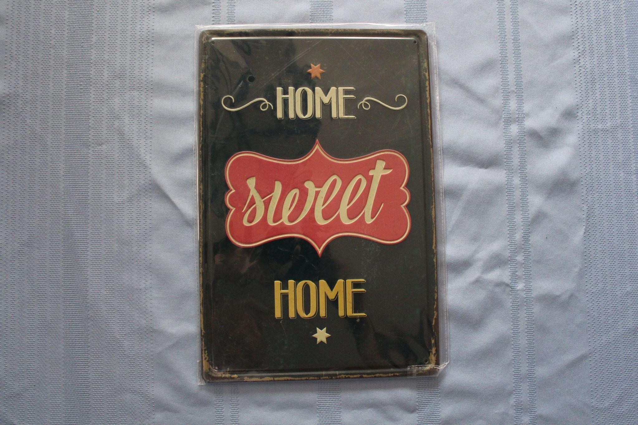 Retro Tin Sign: Home Sweet Home