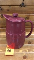 Pitcher with lid- paprika