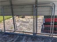 2 PC DOG KENNEL FENCING WITH DOORS