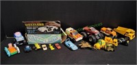 Box of Diecast Monster Trucks & More