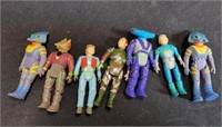 (7) 1986 Dino Riders Action Figures