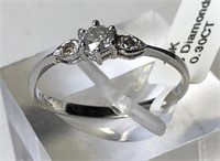 10kt. WHITE GOLD DIAMOND (0.25ct)