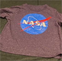 C11) 2t nasa navy blue Tshirt no issues smoke