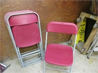 Set Five foldable chairs