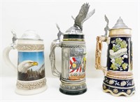 Grouping of German Beer Steins