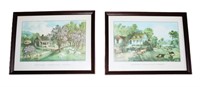 Currier & Ives American Homestead framed prints