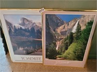 2 FRAMED YOSEMITE PICTURES