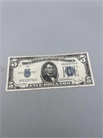 1934-D $5 Silver Certificates Note