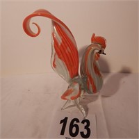 ART GLASS ROOSTER 10 IN
