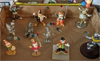 PEWTER CLOWNS, ASSORTED CLOWNS