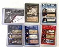 6 Lou Gehrig Iconic Ink baseball cards
