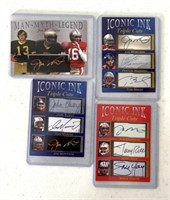 4 Joe Montana Iconic Ink football cards