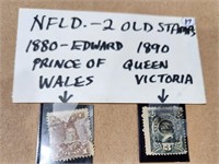 NFLD-2 Old stamps, 1880 Edward Prince