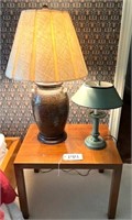 2 Table Lamps & Table
