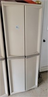 Storage cabinet 6ft plastic 4 doors