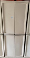 Storage cabinet 6ft plastic. 4 doors