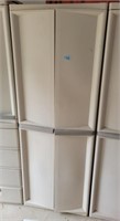 Storage cabinet 6ft plastic. 4 doors