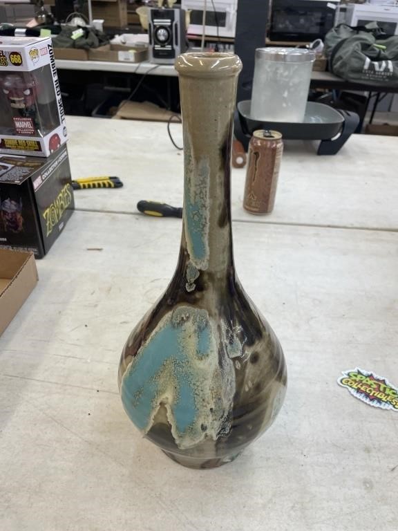 Pottery vase 14" tall