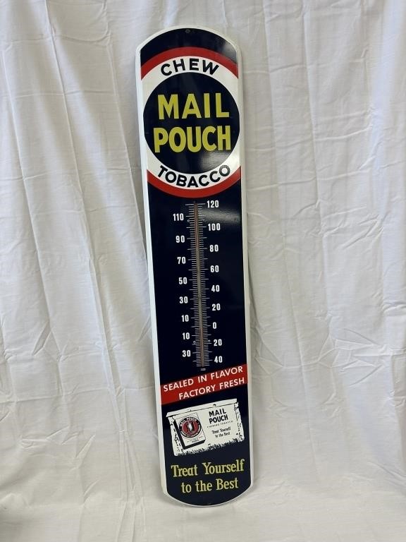 Large Mail Pouch Chewing Tobacco Thermometer