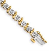 14k-Diamond Bracelet