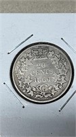 1864 New Brunswick 20 Cent Silver Coin