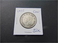 1937 Canadian 50 cent Coin